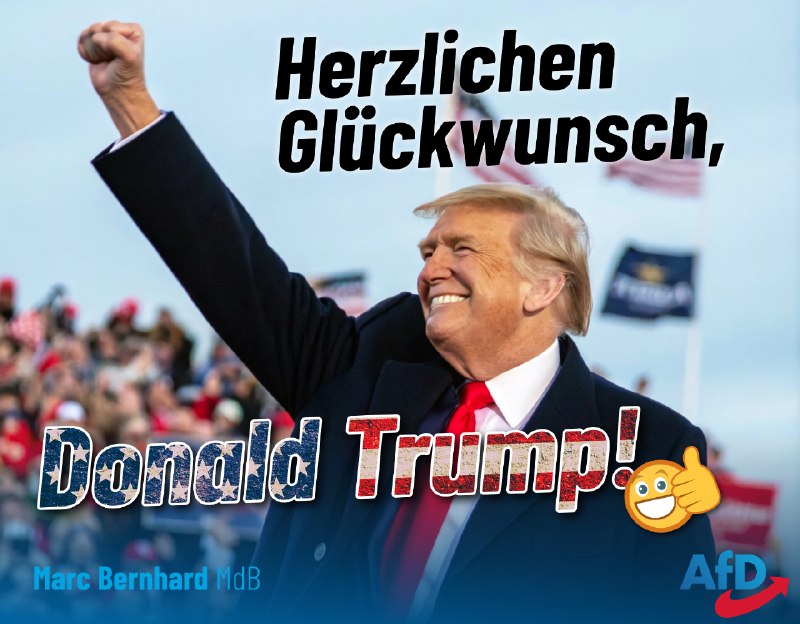 **Herzlichen Glückwunsch, Donald Trump! ***🇺🇸*****