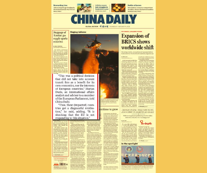 **China Daily:** Zastavenie dodávok ruského plynu …