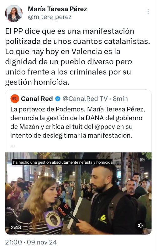 📢Canal- María Teresa Pérez