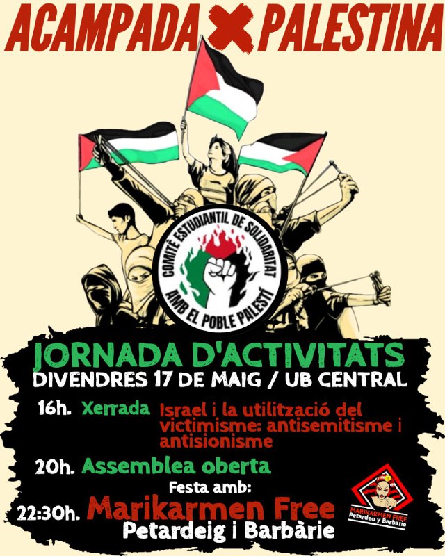 **Jornada d'activitats a l'Acampada x Palestina …