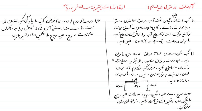 ارتعاشات پیشرفته سازه های دریایی
