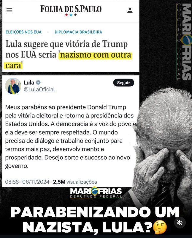 Mas Trump não era nazista?