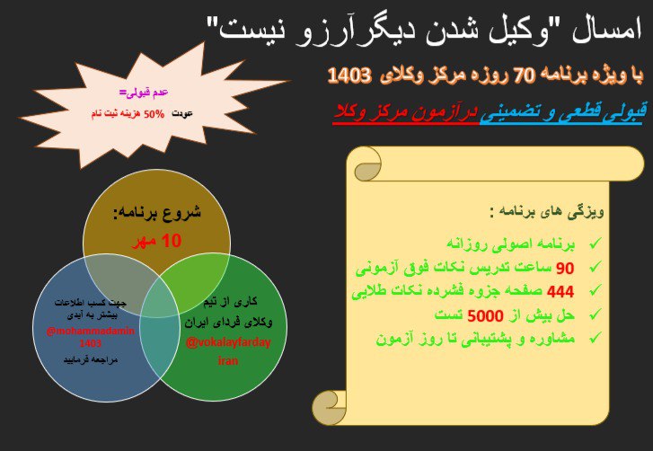 اگه سوالی داری به این آیدی …