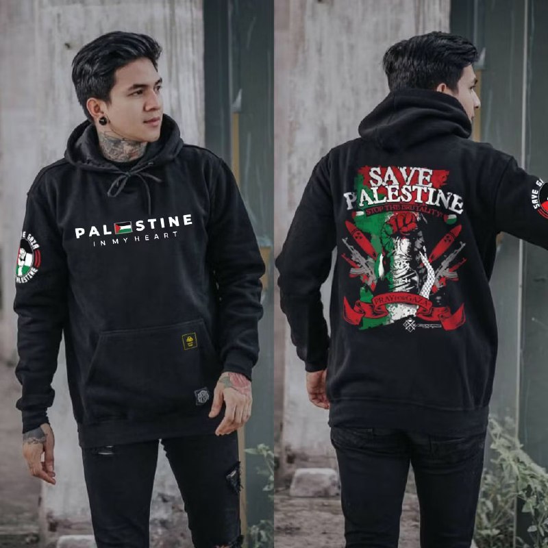 Cek Hoodie Distro Palestina Cotton Fleece …