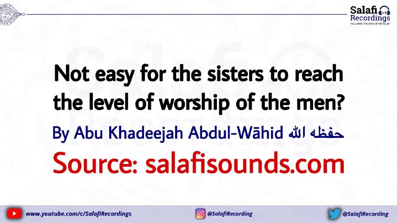 ***📹*** **Uplifting Advice to the Sisters …