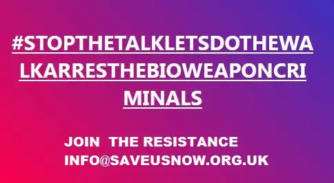 JOIN THE RESISTANCE [WWW.SAVEUSNOW.ORG.UK](http://WWW.SAVEUSNOW.ORG.UK/)
