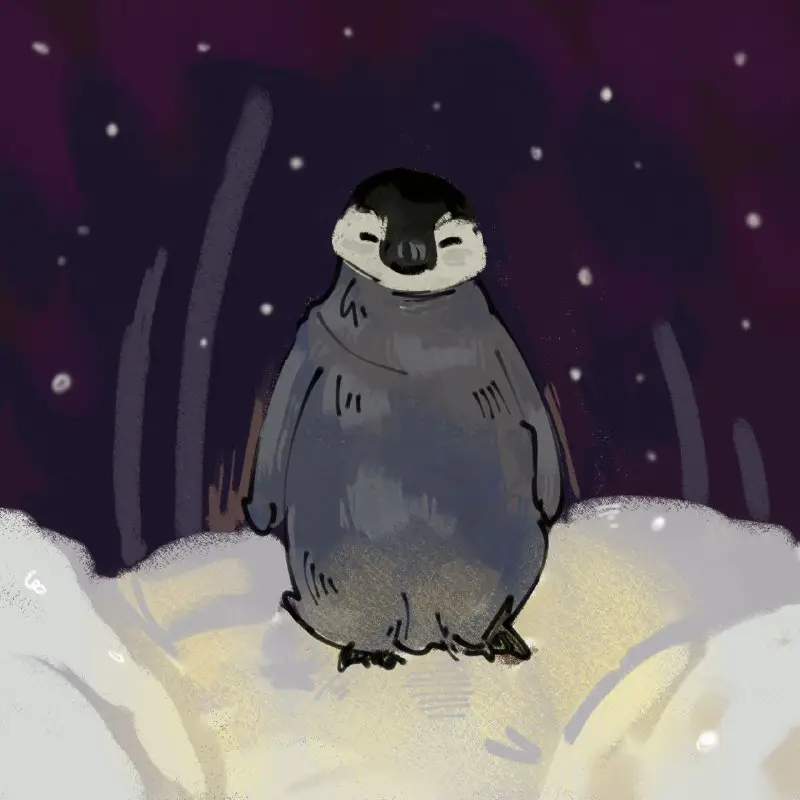 Пингвин пингвинится