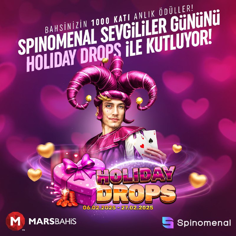 [#Spinomenal](?q=%23Spinomenal)'den Holiday Drops! ***💘*** Bahsinizin 1000 …