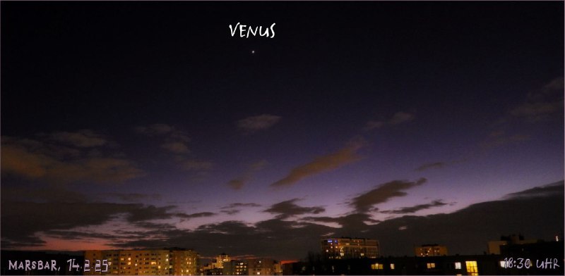 Abendhimmel v. 14.2.25 mit Venus