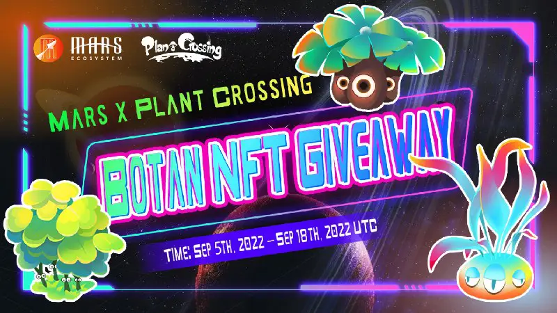 the Plant Crossing NFT Giveaway Event will be ending on this Sunday, don't miss out if you haven't participated already!