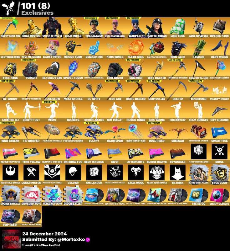 [PC] 184 skins | OG STW …