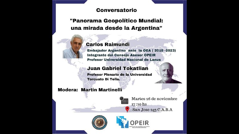 Charla que moderé entre Carlos Raimundi …