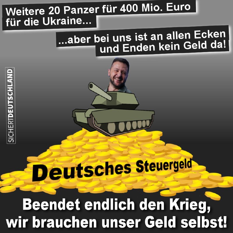 [Wir verschenken Panzer wie Lebkuchen zu …