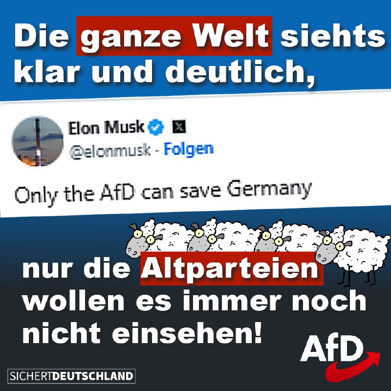 Die Altparteien werden es erst (gezwungenermaßen) …