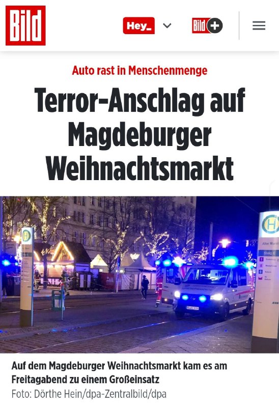 +++ **TERRORANSCHLAG AUF WEIHNACHTSMARKT** +++