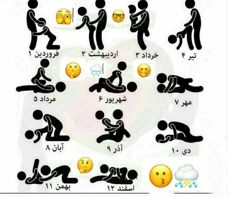 پوزیشن مورد علاقه بر اساس ماه …