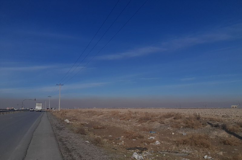 ***🌫*****مشهد پوشیده از دود؛ جاده محمدآباد-طرق/تعطیلی …