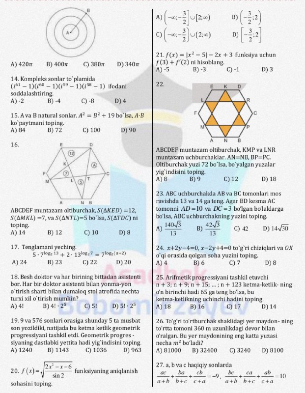 Matematika | 𝐈𝐥𝐦 𝐢𝐳𝐥𝐚𝐛