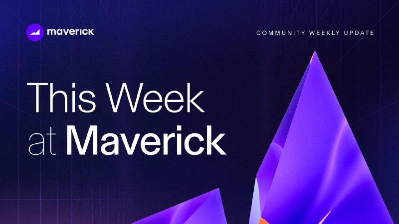 **Maverick Weekly Update 4/1-4/8**