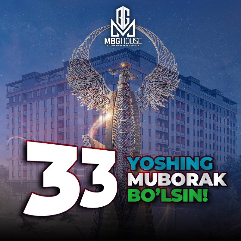 ***🥳*** **33 YOSHING MUBORAK BO’LSIN O’ZBEKISTON**