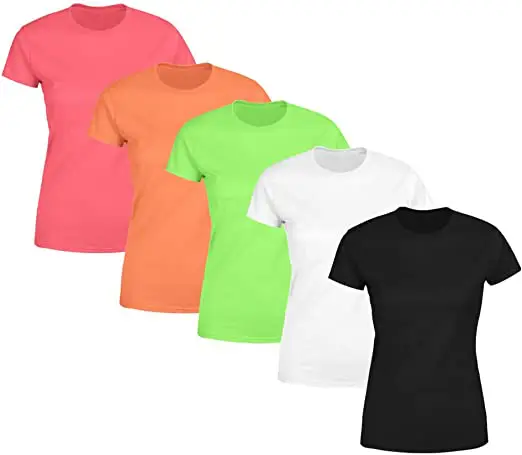 Kit 5 Blusas Feminina Tshirt Camiseta …