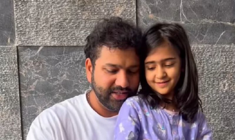 Rohit Sharma with Samaira ***❤️***