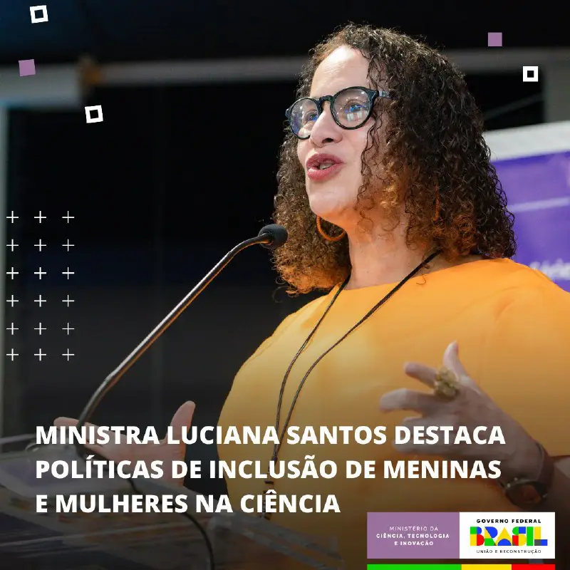 **Em evento com ministras, Luciana Santos …