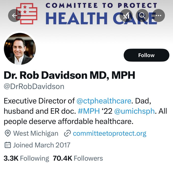 Dr Rob Davidson, an ER doctor …