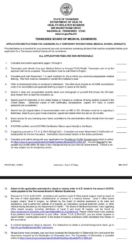 ***❇️***Application for practicing as an IMG …