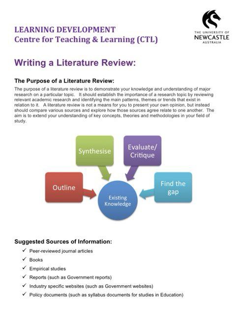 ***☑️***‏طريقة كتابة literature review مفيد للمبتدئين