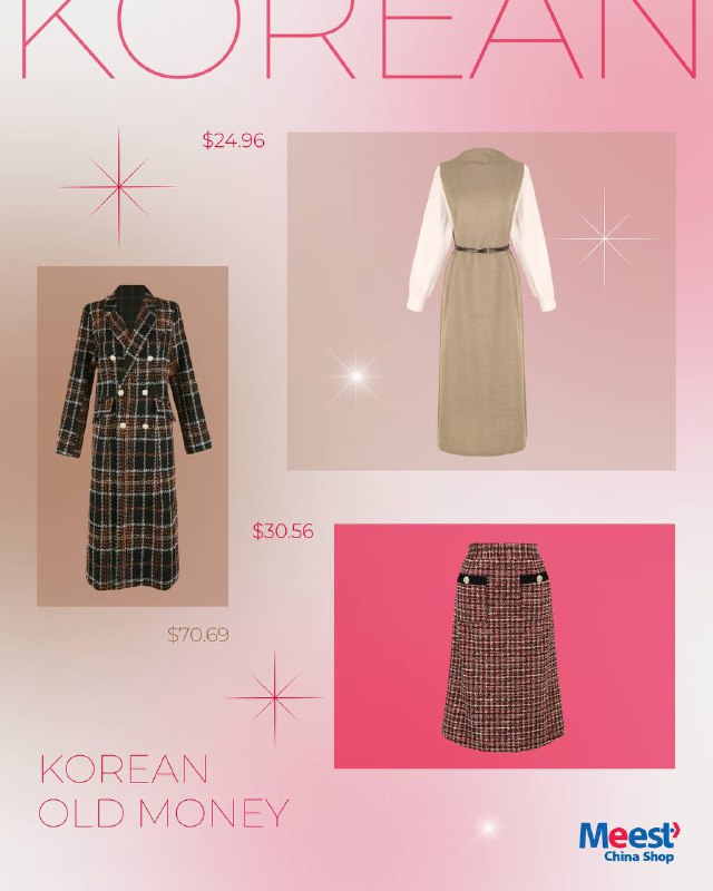 Koreyaning Chicline brendidan palto: $71,09