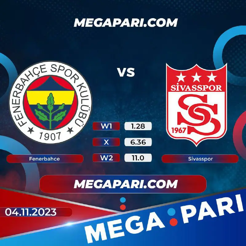 ***4.12*** ***🇹🇷******20:00 Fenerbahce - Sivasspor***