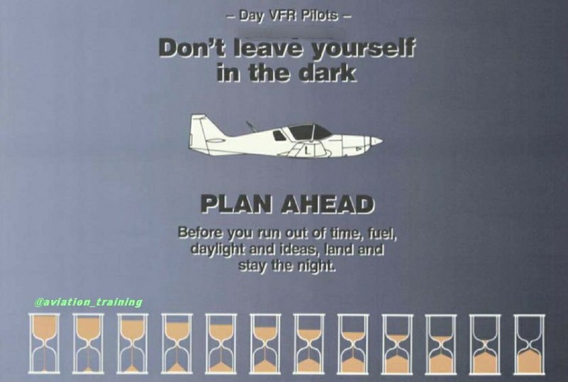 **Day VFR pilots, Don't leave yourself …