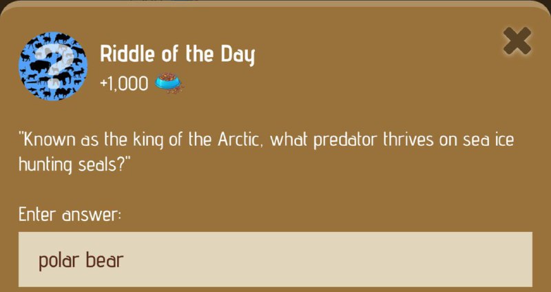 Zoo Riddle of the day