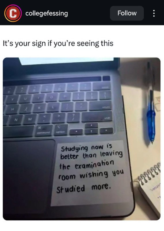 Replace it with 'trying'.