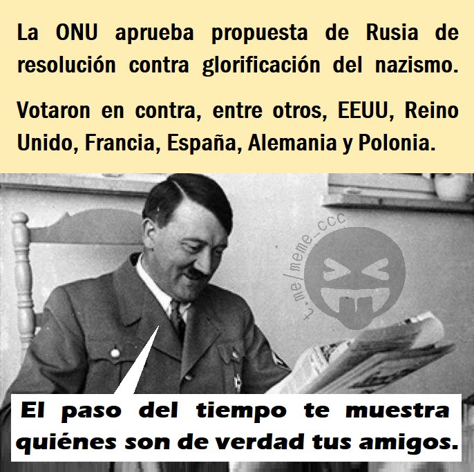 [#ONU](?q=%23ONU) [#Rusia](?q=%23Rusia) [#Fascismo](?q=%23Fascismo) [#Hitler](?q=%23Hitler) [#Amigos](?q=%23Amigos)