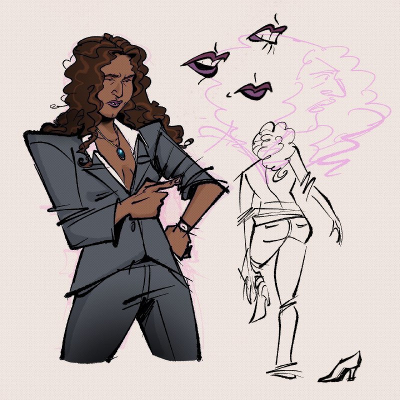 i thought drawing her was a …