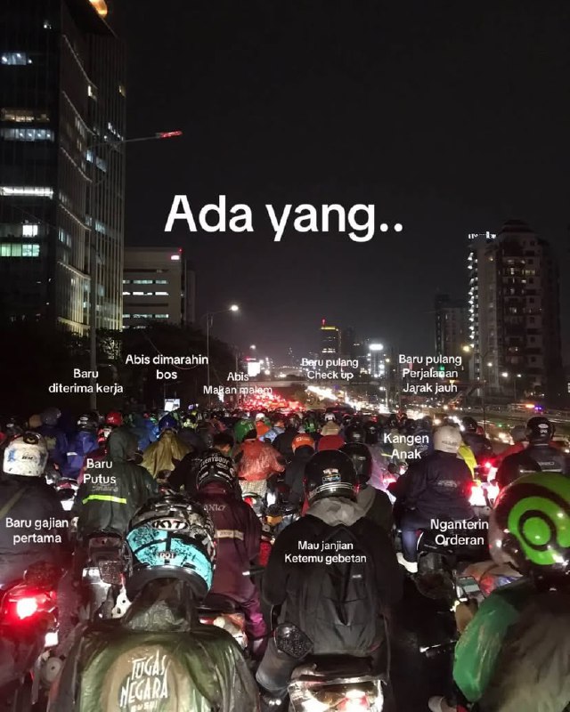 apapun kepentingannya, hati-hati di jalan ya. …