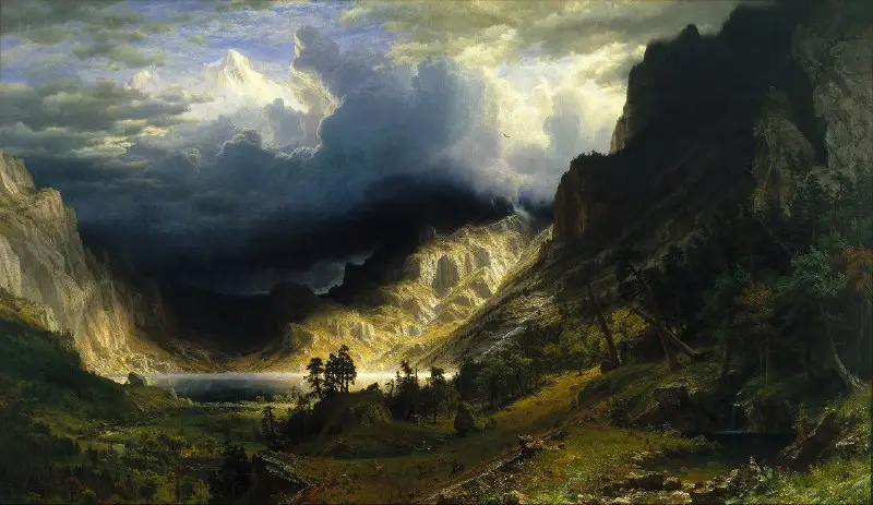 A Storm in the Rocky Mountains, …