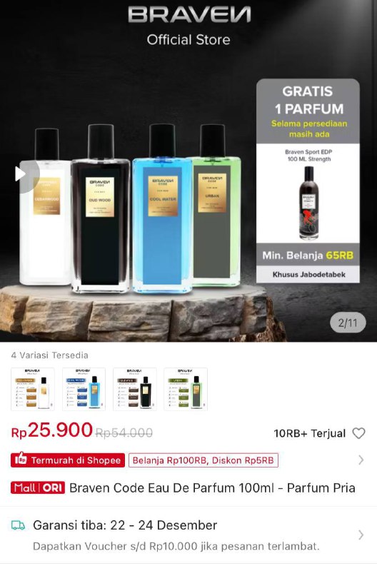 Parfum mas ade Temukan Braven Code …