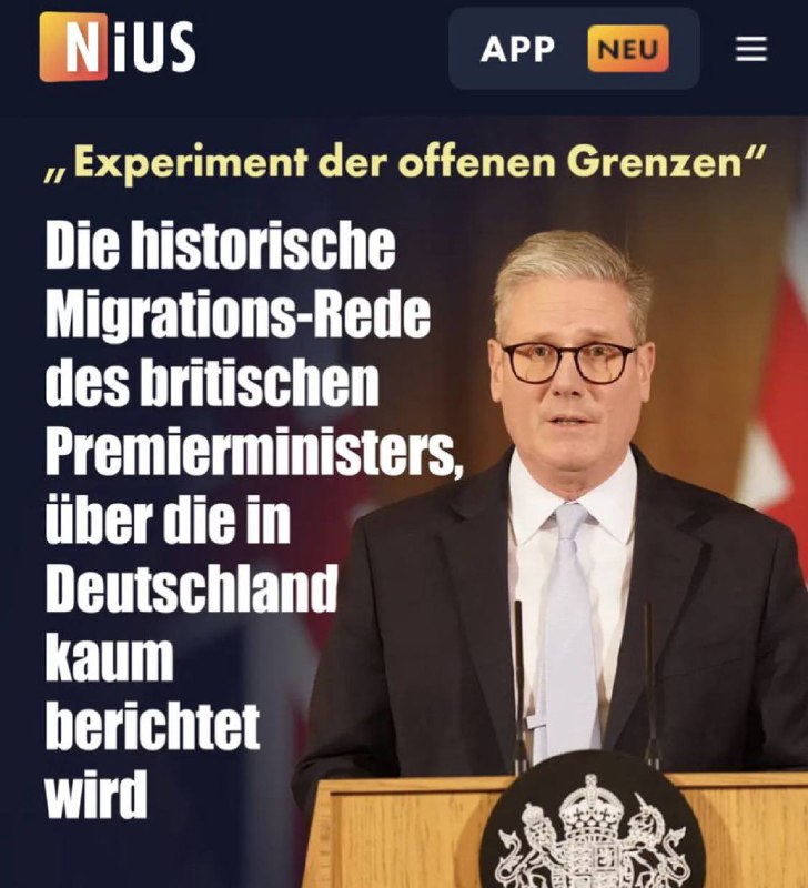 NIUS dokumentiert die historische Migrationsrede von …