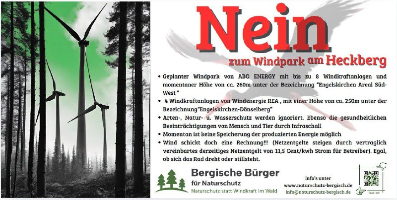 Liebe Mitstreiter gegen die Windkrafträder am …