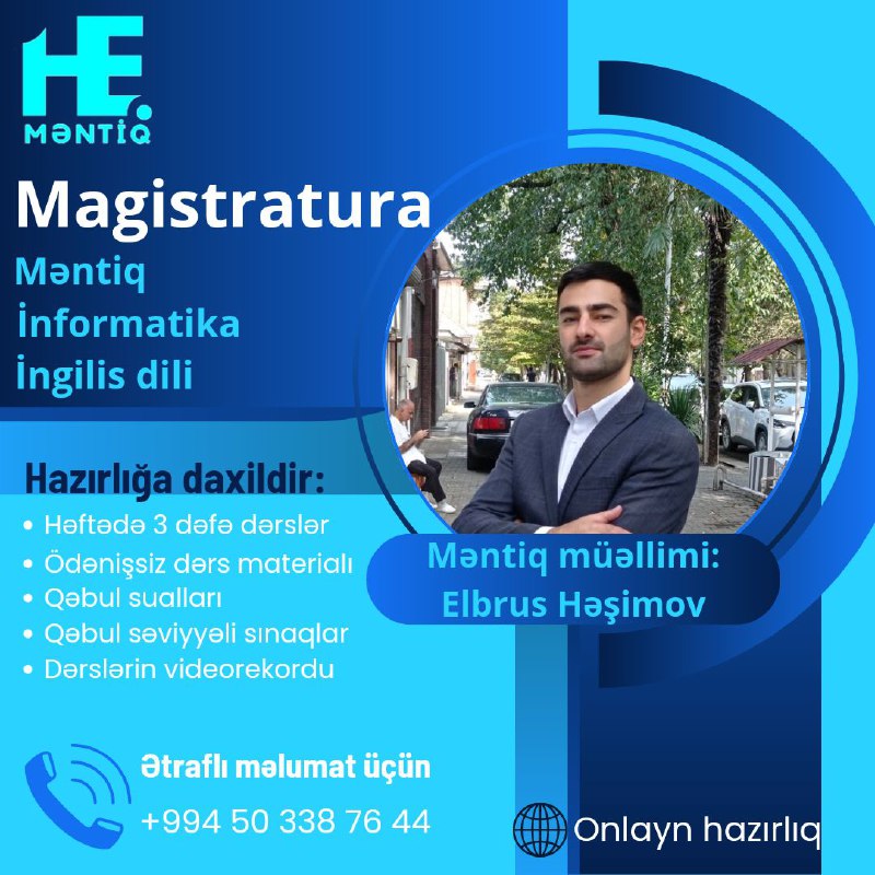 ***📢***Magistraturaya hazırlaşmaq istəyənlərin nəzərinə