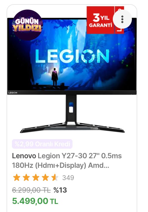 ***✅*** Lenovo Legion Y27-30 27" 0.5ms …