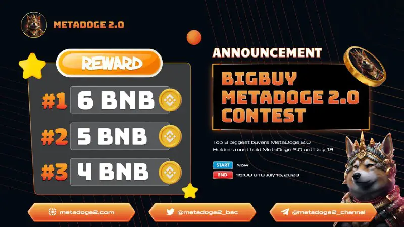 ***🎉*** **Announcement Bigbuy MetaDoge 2.0 Contest*****🎉***