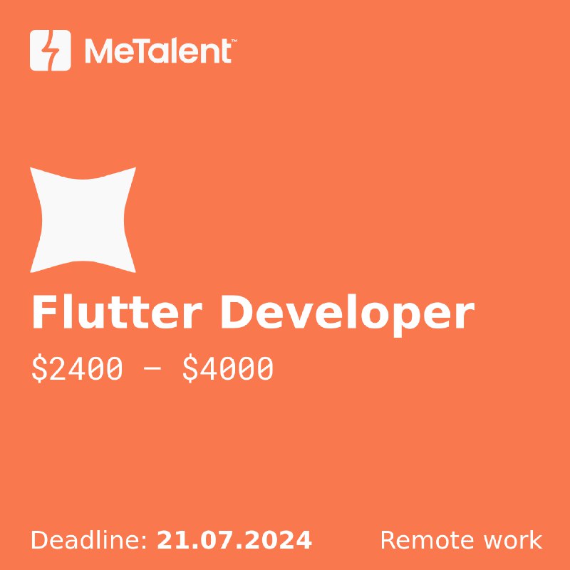 ***🟩*** **Flutter Developer**