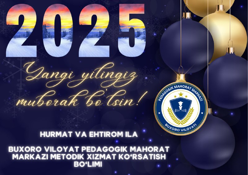 ***🎄***Tez orada 2024-yilni kuzatib, 2025-yilga qadam …