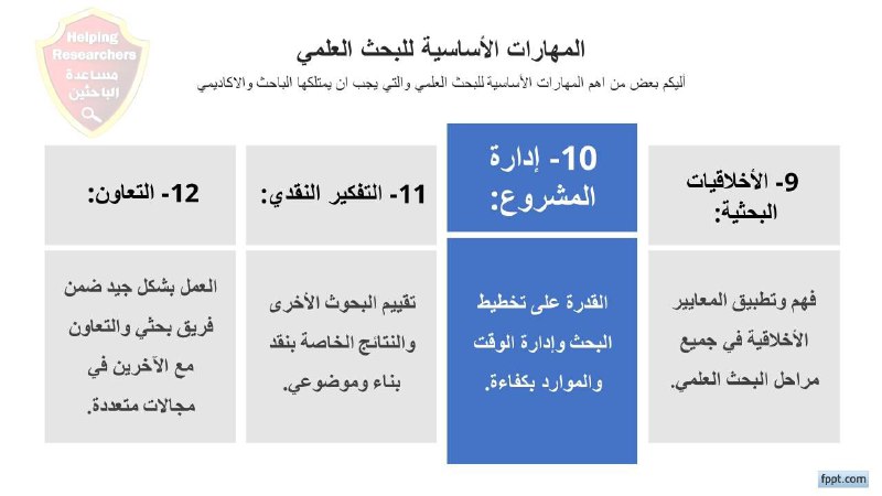 مهارات البحث العلمي