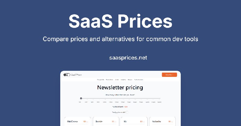 [#工具推荐](?q=%23%E5%B7%A5%E5%85%B7%E6%8E%A8%E8%8D%90) Saas Prices 一个 SASS 服务比价工具