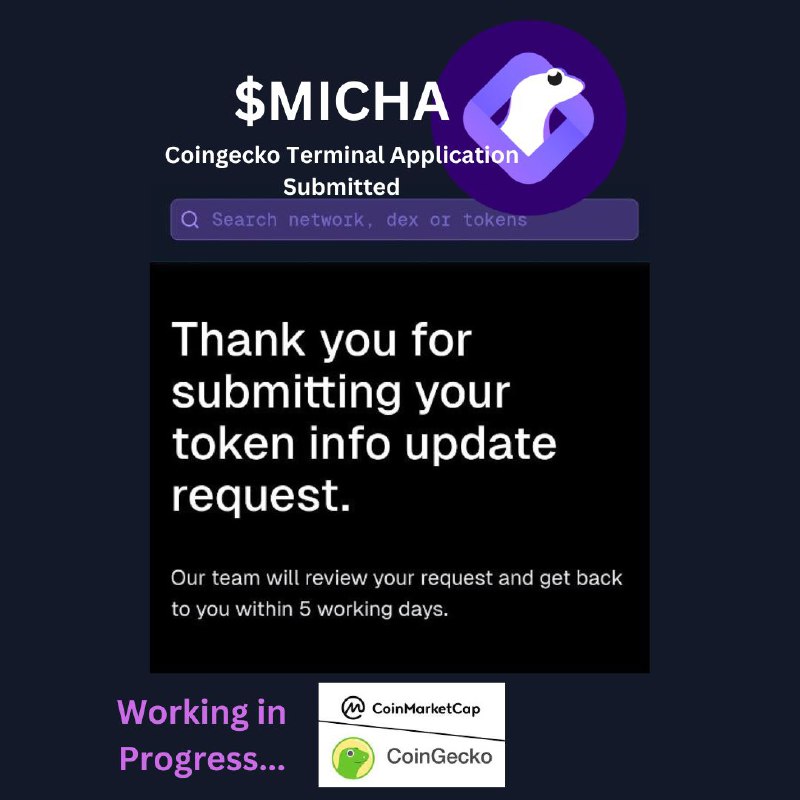 As promised [#GeckoTerminal](?q=%23GeckoTerminal) Application Submitted!